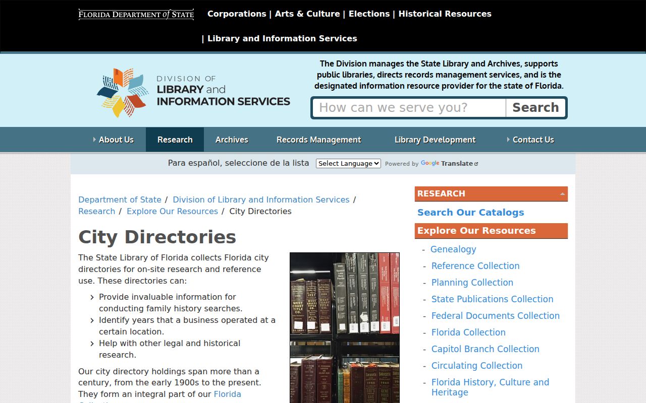 State Library of Florida city directory collection for Riviera Beach research